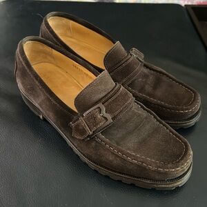 Bruno Magli Gregory Brown Suede Loafer